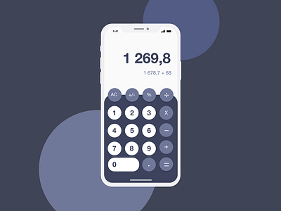 Daily Ui (Calculator App) calculator ui dailyui graphicdesign ios ui uiux