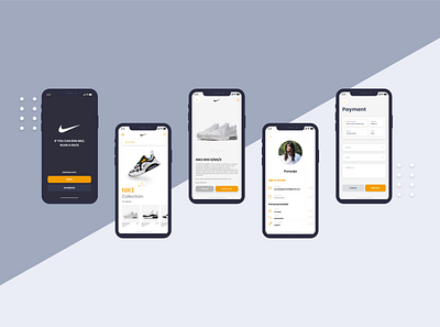 M Commerce Concept adobe xd brand branding daily ui dailyui design landingpage nike nike app onboarding ui payment profile ui uiux ux