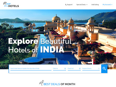 Hotel Website UI designs hotel app hotel booking layout photoshop web design website website design