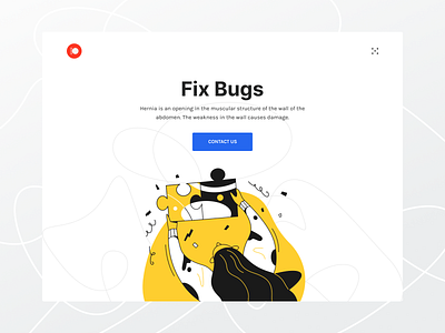 Freebie: web bug Fixing header