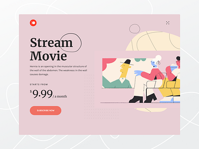 Freebie: movie streaming web header