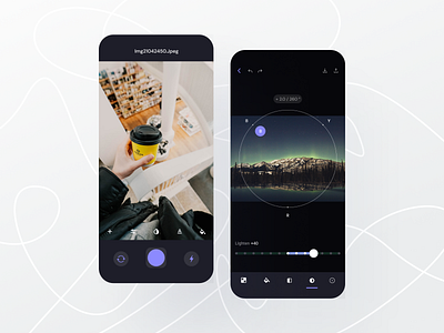 Freebie: photo editor app ui design