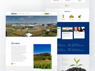 Freebie: Agriculture web design landing page