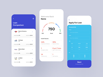 Freebie: Fintech app IOS ui design