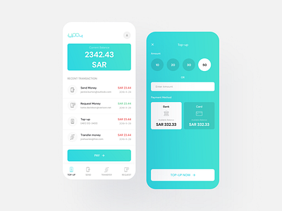 Freebie: Remittance IOS app ui design