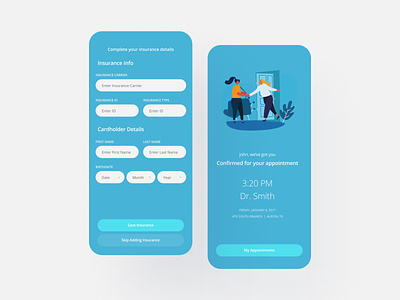Freebie: Doctor appointment IOS app ui design android android app design app designer appointment doctor fitness google health health checker hospital ios medical mobile app patient twitter ui8 uikit