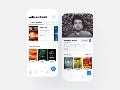 Freebie: Audio book IOS app ui design