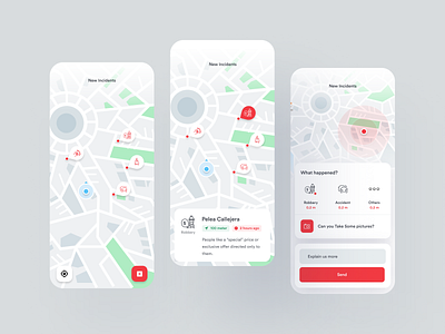 Freebie: Security and live update ios app ui kit ai ambulance animation app apple google android ios design emergency emerging technologies fire service freebie hospital hospitals illustration medical minimal police typography ui ux