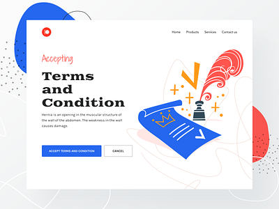 Terms and condition page UI Freebie agency team android animation app branding debut shot trendy 2019 design illustration ios logo minimal minimalism shapes marketing landing page sketch xd photoshop figma typography ui ui kit design freebie ux vector web