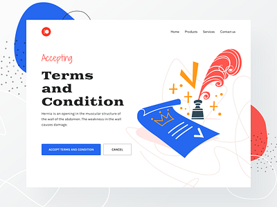 Terms and condition page UI Freebie