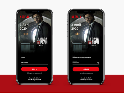 DailyUI 001 Sign in application daily ui dailyui 001 form netflix sign sign in