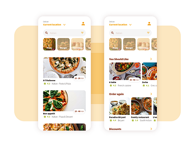 DailyUI 043 Food drink menu 043 43 application daily 100 challenge daily ui dailyui design drink drink menu food food app menu mobile ui