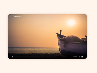 DailyUI 057 Video player 057 57 application daily 100 challenge daily ui dailyui design desktop player ui video video player