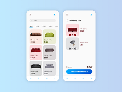 DailyUI 058 Shopping cart 058 58 application cart daily 100 challenge daily ui dailyui design mobile shopping shopping app shopping cart ui