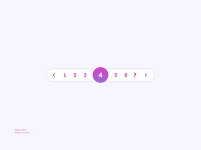 DailyUI 085 Pagination