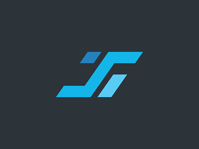 TBS blue clean concept creative design geometric logo minimal modern monogram simple