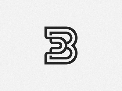 BD Monogram clean geometric letters linework logo logodesign logomark mark minimal modern monogram simple
