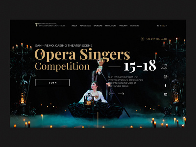 Opera event art design dribble minimal product ui ui design uidesign