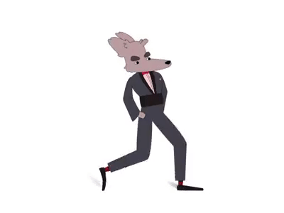 Fancy Wolf Gif