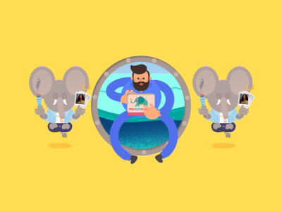 The Blue Elephant Movie Gif Reaction by Dina Mohy on Dribbble
