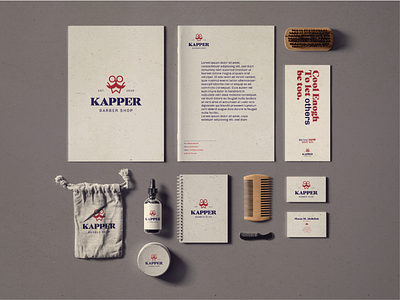 Kapper Branding 03 barbershop brand design brand identity branding icon design logo logodesign mark minimal symbol visual identity