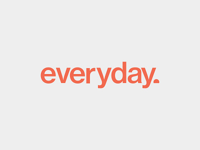 everyday logo concept logo minimal typography wordmark