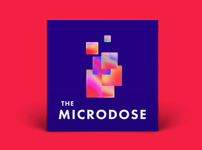 The Microdose (Psychedelic Version) gradient microdose podcast podcast cover podcast cover art podcast logo psychedelics psychedelics podcast square gradient