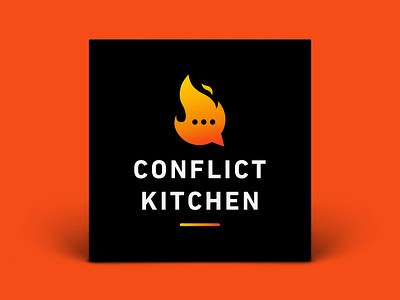 Podcast Cover — Conflict Kitchen branding design graphic design logo podcast podcast art podcast cover podcast cover art podcast logo vector