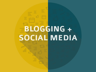 Blogging + Social Media Badge