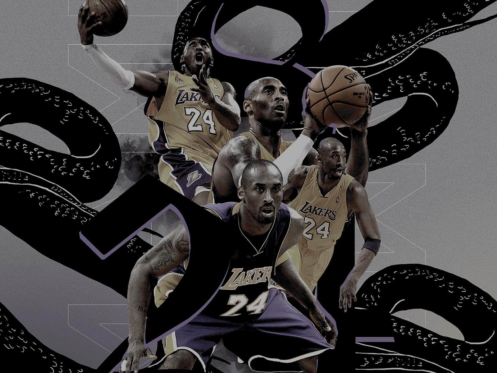 824 824 basketball basketball player branding digital art digital marketing kobe kobe bryant kobebryant sports branding sports design sports illustration web webdesign website