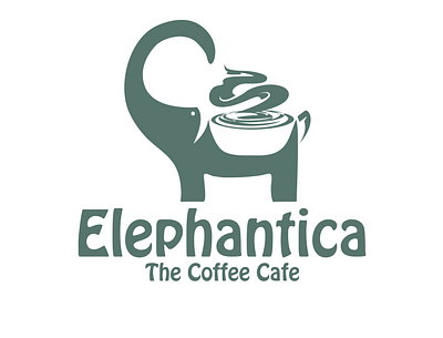 Elephantica The Coffee Cafe branding logo logo brand manitgraphics