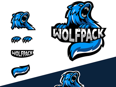 Wolfpack design graphic design illustration logo logo brand manitgraphics