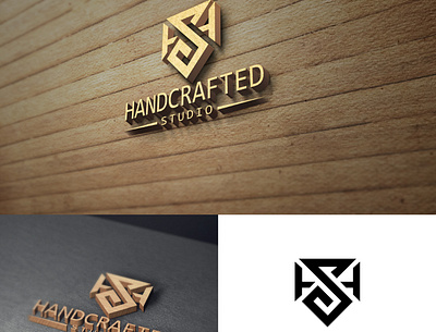 Handcrafted Studio branding design graphic design logo logo brand manitgraphics vector