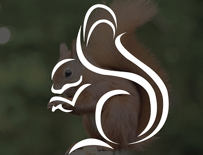 Squirrel Logo 3d branding graphic design logo motion graphics