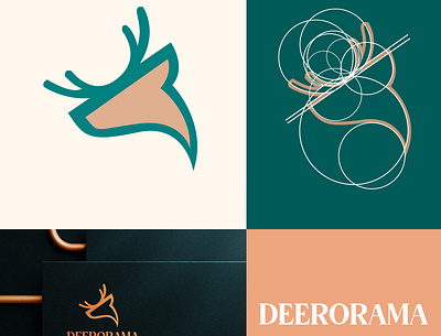 Deerorama branding graphic design logo