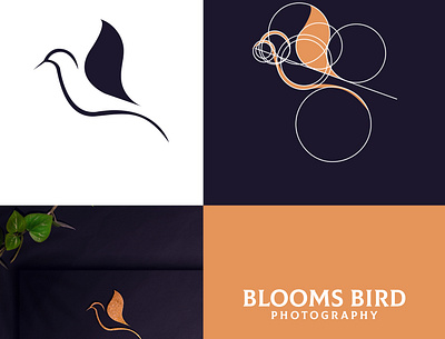 Blooms Bird Photography branding graphic design logo