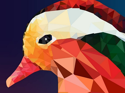 Mandarin Duck #lowpoly lowpoly mandarinduck