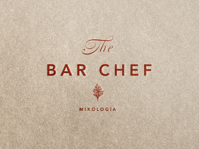 Bar Chef Logo brand elegant logo logotype luxury mixology signature