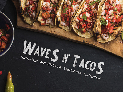 Waves N Tacos branding concept diseño fresh identidad identity logo mexico style tacos vidanta waves