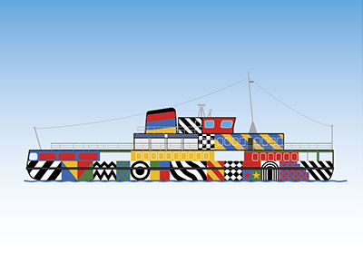 Snowdrop Ferry england ferry mersey sticker mule uk