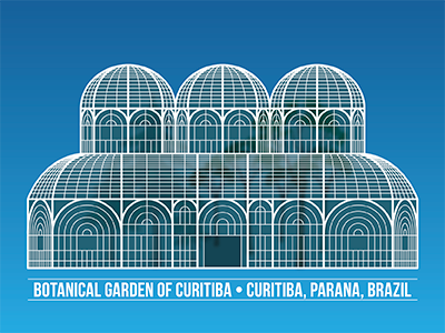 Botanical Garden of Curitiba botanical garden of curitiba brazil curitiba sticker mule