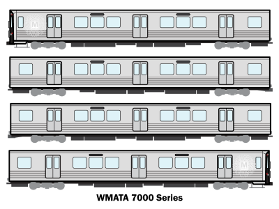 WMATA 7000 Series metro red line subway train transportation washington dc
