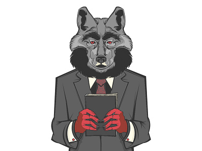 False Teacher illustration illustrator vector wolf