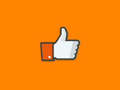 Thumbs up. icon like social vector