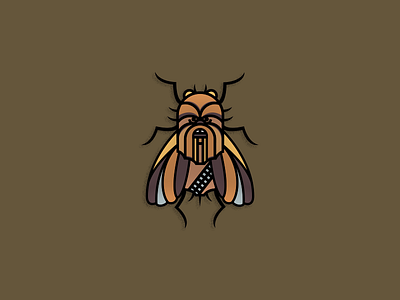 Chewbugga bug starwars vector yoda