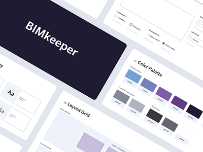 BIMkeeper - UI Kit brand brand design brand identity branding business design identity identity design styleguide stylekit ui uikit ux visual identity webdesign