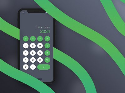 DailyUI Challenge #004 Calculator adobexd app calculator challenge dailyui dailyui004 design ui web