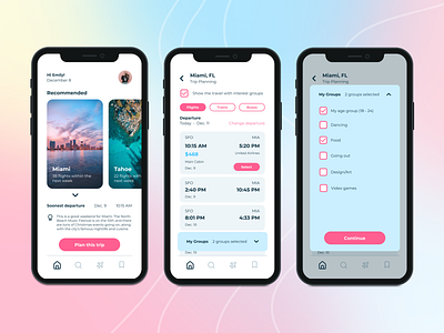 FriTrip Mobile App Design