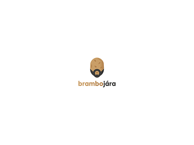Brambojára logo beard brambojara brambora branding business czech design face graphic design icon illustrator jara logo logo design potato potato logo potato seller potatoes seller vector