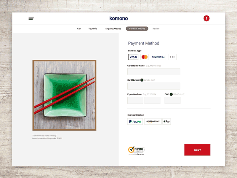 Komono, Payment Method 💳